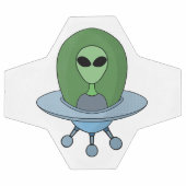 Alien in zijn kleine ruimteschip voetbal (Enkel)