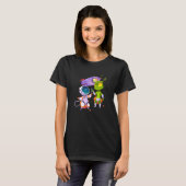 Alien Inking Astronaut Tattoo T-shirt (Voorkant volledig)