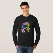 Alien Inking Astronaut Tattoo T-shirt (Voorkant volledig)