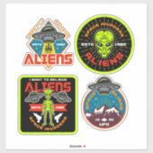 Alien Inoverset van 4 bundels Sticker (Vel)