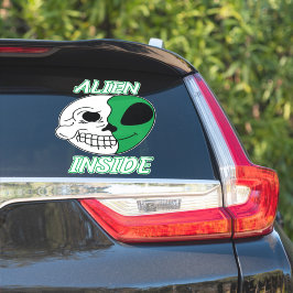 Alien Inside Sticker