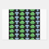 Alien intergalactisch Gift Wrapping Paper (Voorkant 3)