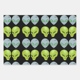 Alien intergalactisch Gift Wrapping Paper