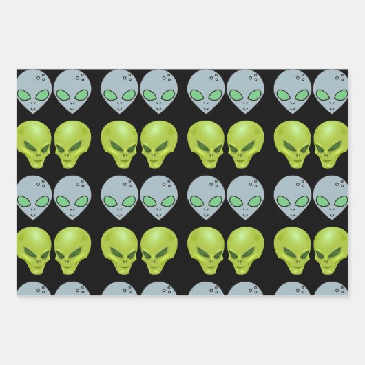Alien intergalactisch Gift Wrapping Paper (Voorkant 2)