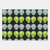 Alien intergalactisch Gift Wrapping Paper (Voorkant)