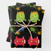 Alien intergalactisch Gift Wrapping Paper (In situ)