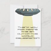 Alien Invader Flat Dank u kaart (Achterkant)