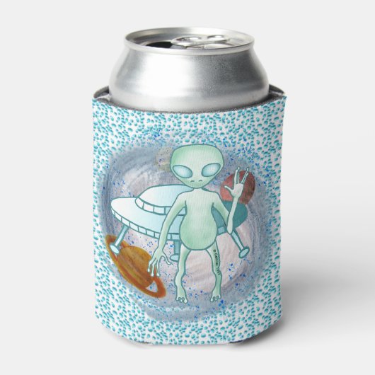 Alien Invader Koelbox Blikjeskoeler (Blikje Voorkant)