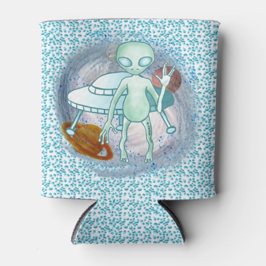 Alien Invader Koelbox Blikjeskoeler (Voorkant)