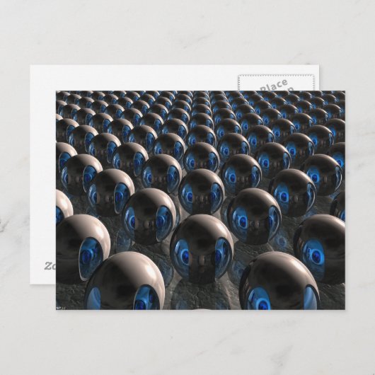 Alien-invasie op zonsopgang briefkaart (Voorkant / Achterkant)