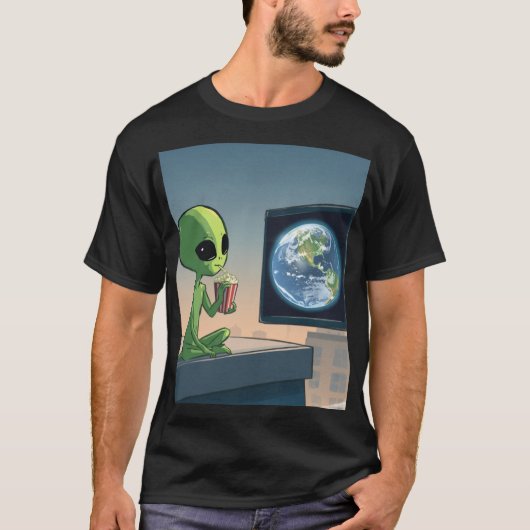 Alien Invasie  T-shirt (Voorkant)