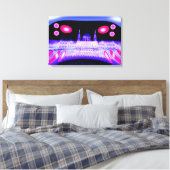 Alien-invasiekunst Canvas Afdruk (Insitu (Slaapkamer))