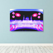 Alien-invasiekunst Canvas Afdruk (Insitu (Houten vloer))