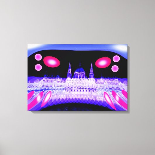 Alien-invasiekunst Canvas Afdruk (Voorkant)