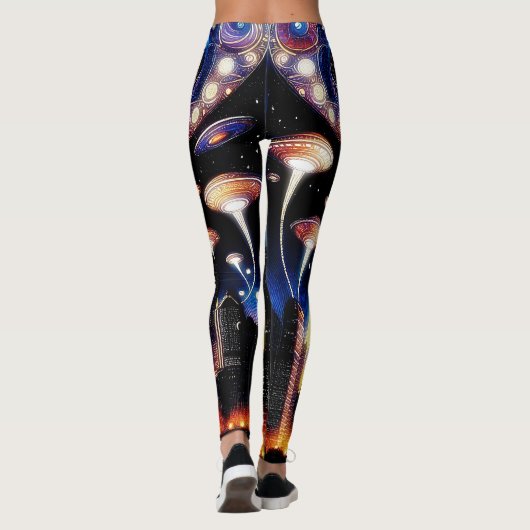Alien Invasion 1 Leggings (Achterkant)