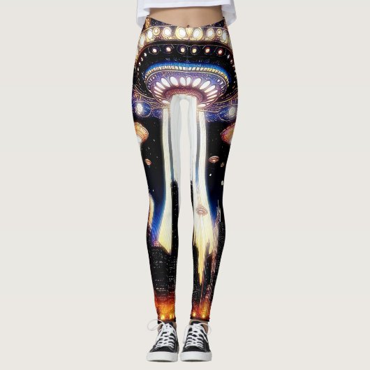 Alien Invasion 1 Leggings (Voorkant)
