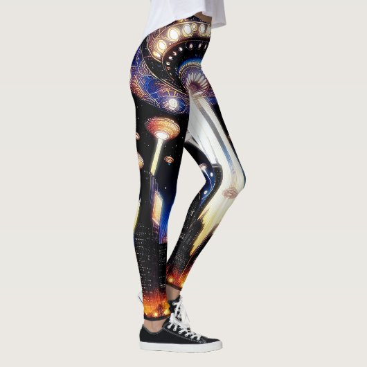 Alien Invasion 1 Leggings (Rechts)