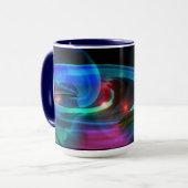 Alien Invasion Abstracte Mok (Voorkant links)