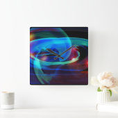 Alien Invasion Abstracte wandklok (Huis)