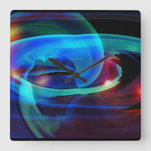 Alien Invasion Abstracte wandklok