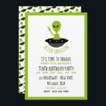 Alien Invasion, Birthday Kaart<br><div class="desc">Alien Invasion,  Birthday Uitnodiging door Stampedy Stamp.</div>