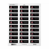 Alien Invasion Buitenspatie Adresetiketten d4 Etiket (Full Sheet)