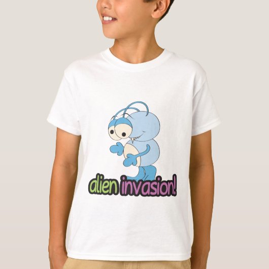 Alien Invasion Design 2 T-shirt (Voorkant)
