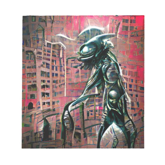 Alien Invasion Notitieblok (Voorkant)