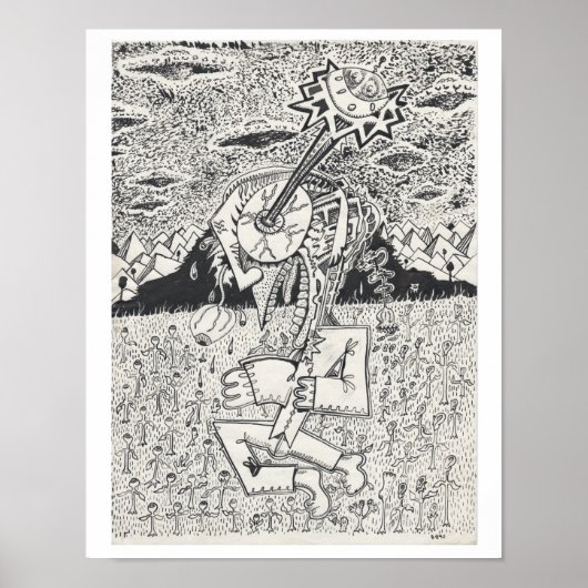 Alien Invasion, of The Seeding, door Brian Benson Poster (Voorkant)