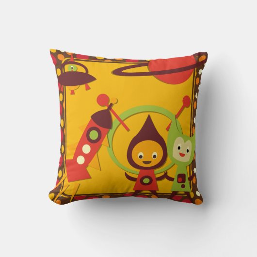 Alien Invasion Pillow Kussen (Voorkant)