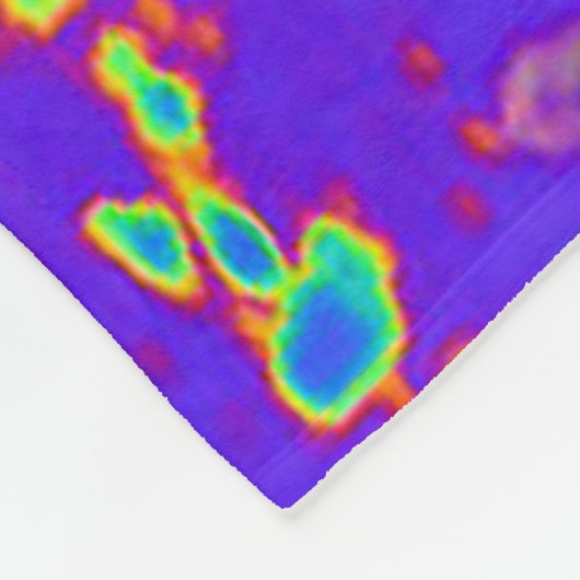 Alien Invasion Pop Art Fleece Blanket (Hoek)