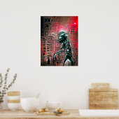 Alien Invasion Poster (Keuken)