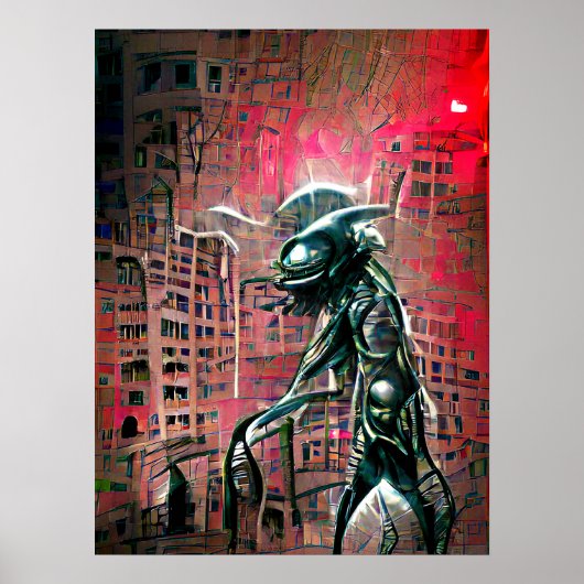 Alien Invasion Poster (Voorkant)