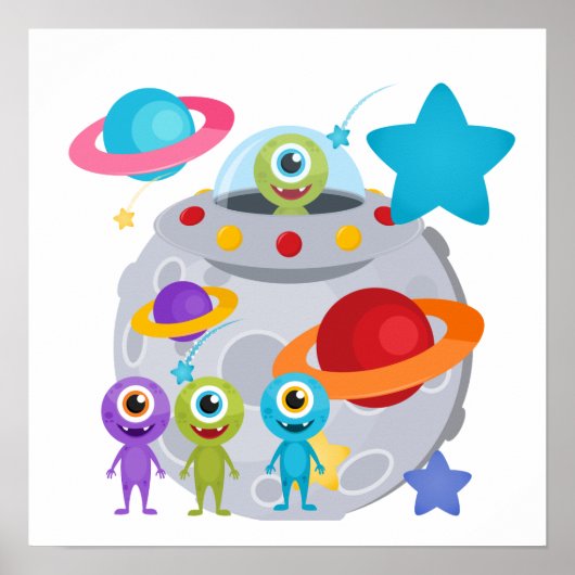 Alien Invasion Poster (Voorkant)