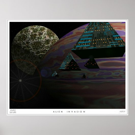 Alien Invasion Poster (Voorkant)