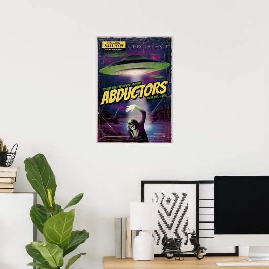 Alien Invasion Poster (Thuiskantoor)