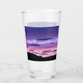 Alien Invasion Sunset Glas – Sci‑Fi Fantasie (Achterkant)