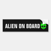 ALIEN IS AAN BOORD VAN GRAPPIGE BUMPERSTICKER (Voorkant)
