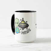 Alien Is Van Mij 15 oz Koffiemok Mok (Voorkant links)