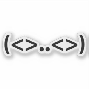 ALIEN Japans Emoticon Sticker