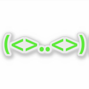 ALIEN Japans Emoticon Sticker