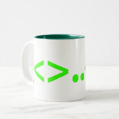 ALIEN Japans Emoticon Tweekleurige Koffiemok (Voorkant links)