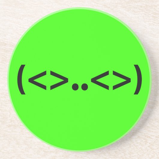 ALIEN Japans Emoticon Zandsteen Onderzetter (Voorkant)