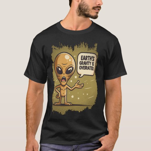 Alien Joke Lovertrendy Ufo Shirt Retro Alien Frien (Voorkant)