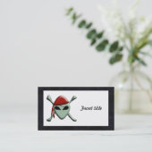 Alien Jolly Roger met Sterrenachtergrond Visitekaartje (Staand voorkant)