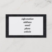 Alien Jolly Roger met Sterrenachtergrond Visitekaartje (Achterkant)