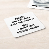 Alien Kartonnen Onderzetters (Schuin)