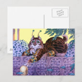 Alien Kat Briefkaart (Voorkant / Achterkant)