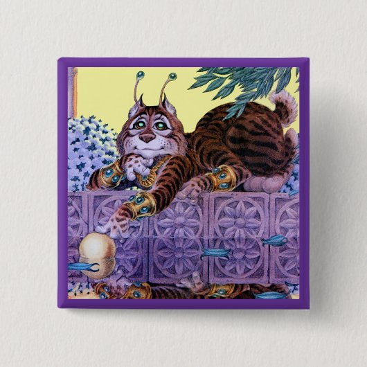 Alien Kat Button (Voorkant)