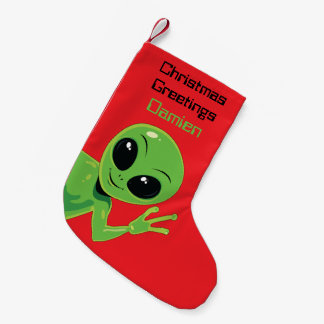 Alien Kerst Persoonlijke Buitenaardse Kleine Kerstsok